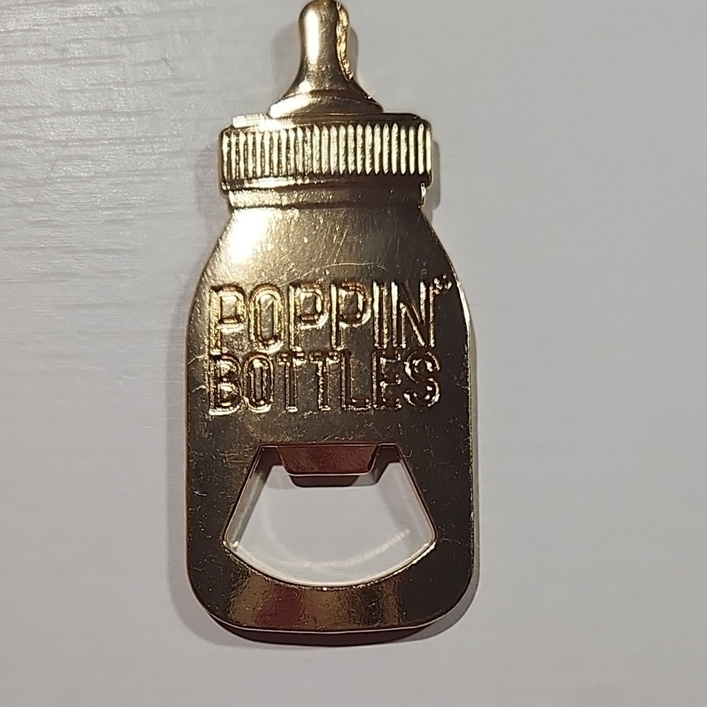 Gold 'Poppin' Bottles' Bottle Opener